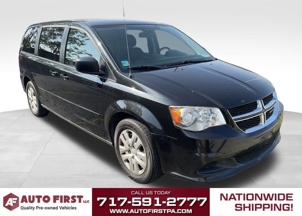 Brilliant Black Crystal Pearlcoat 2017 Dodge Grand Caravan Minivan Front-Wheel Drive 6-Speed Automatic
