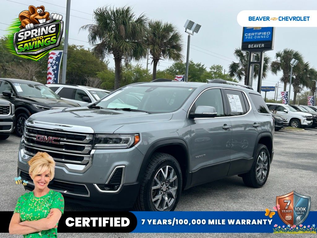 Sterling Metallic 2023 GMC Acadia SLT AWD SUV / Crossover Four-Wheel Drive 9-Speed Automatic