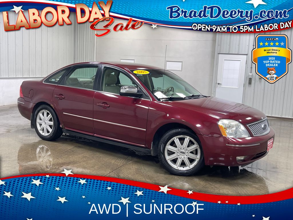 Merlot Clearcoat Metallic 2005 Ford Five Hundred Sedan All-Wheel Drive Continuously Variable Transmission