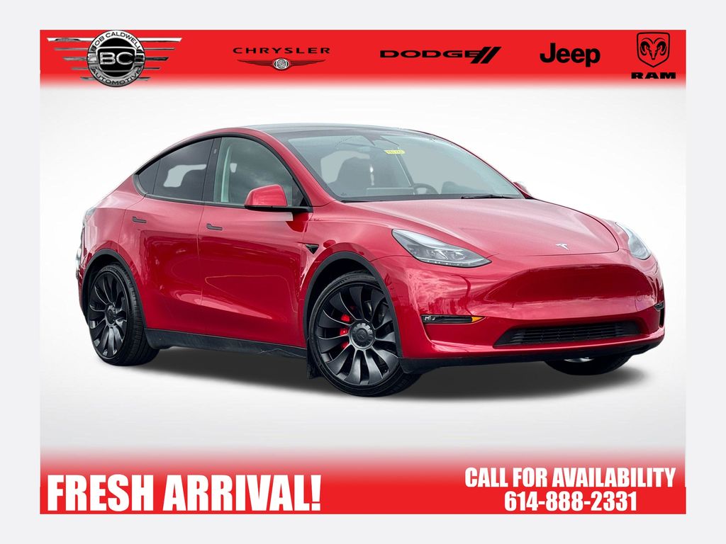 Red Multi-Coat 2023 Tesla Model Y Performance AWD SUV / Crossover All-Wheel Drive 1-Speed Automatic