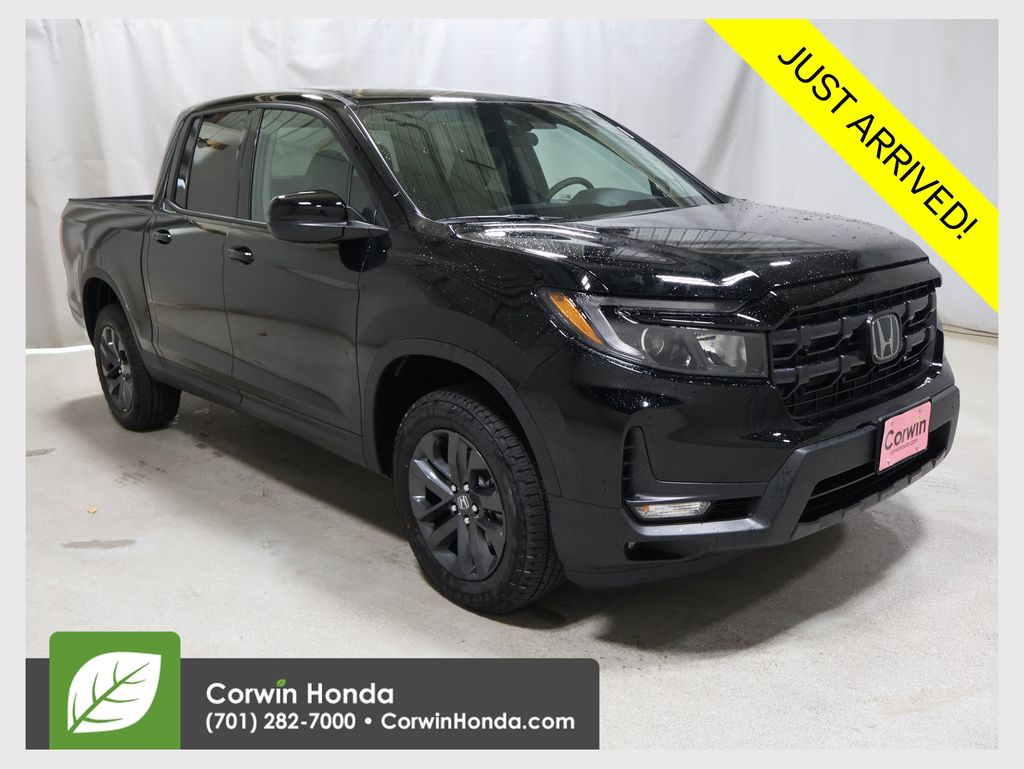 Crystal Black Pearl 2026 Honda Ridgeline Pickup Truck All-Wheel Drive 9-Speed Automatic