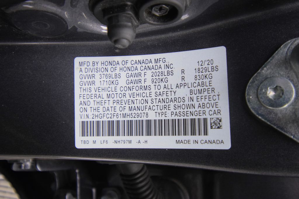 used 2021 Honda Civic car, priced at $20,000