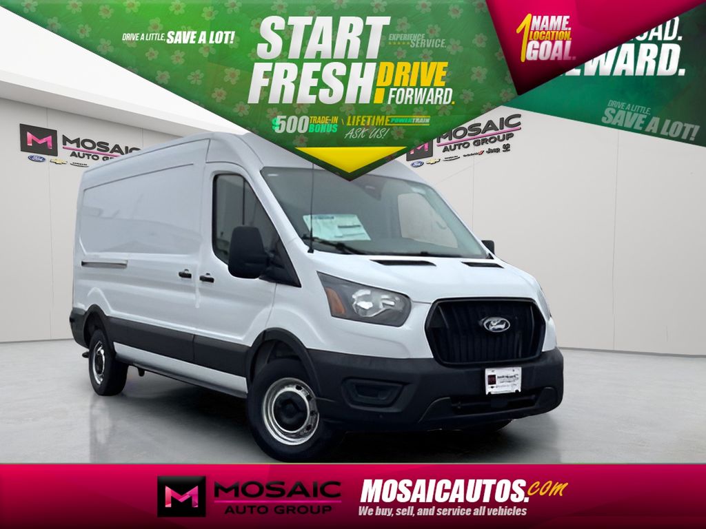 Oxford White 2026 Ford Transit Cargo 250 Medium Roof LB RWD Van Rear-Wheel Drive