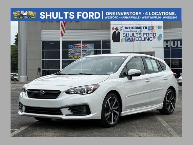 Crystal White Pearl 2022 Subaru Impreza Wagon All-Wheel Drive Continuously Variable Transmission