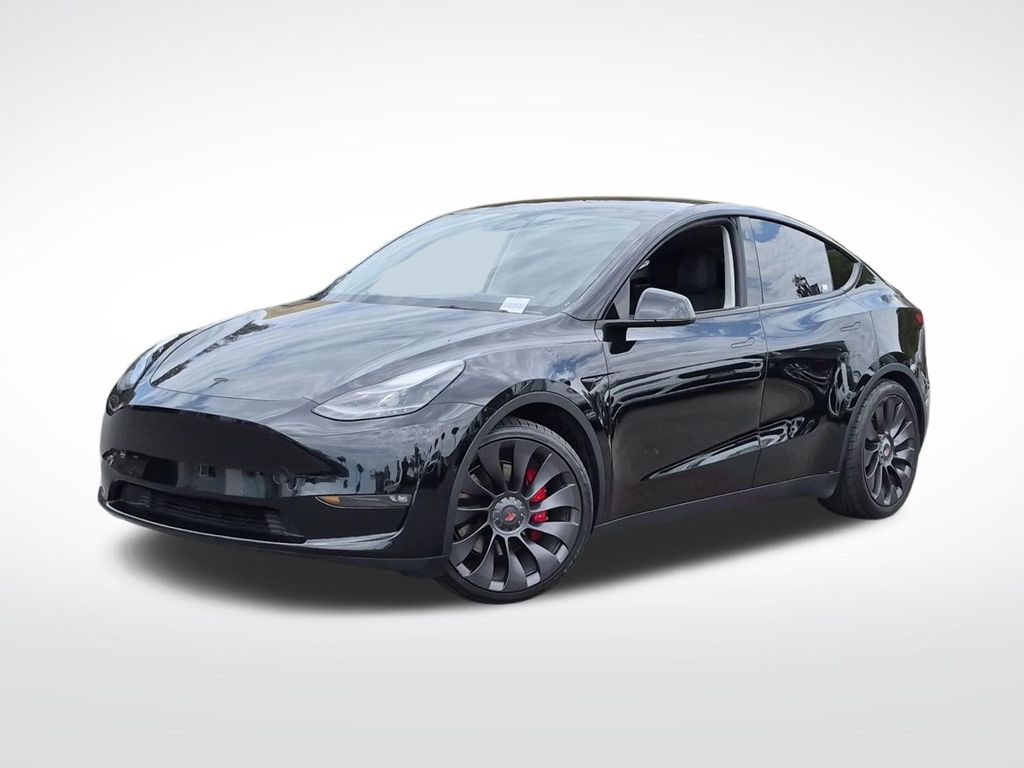 Black 2021 Tesla Model Y SUV / Crossover All-Wheel Drive 1-Speed Automatic