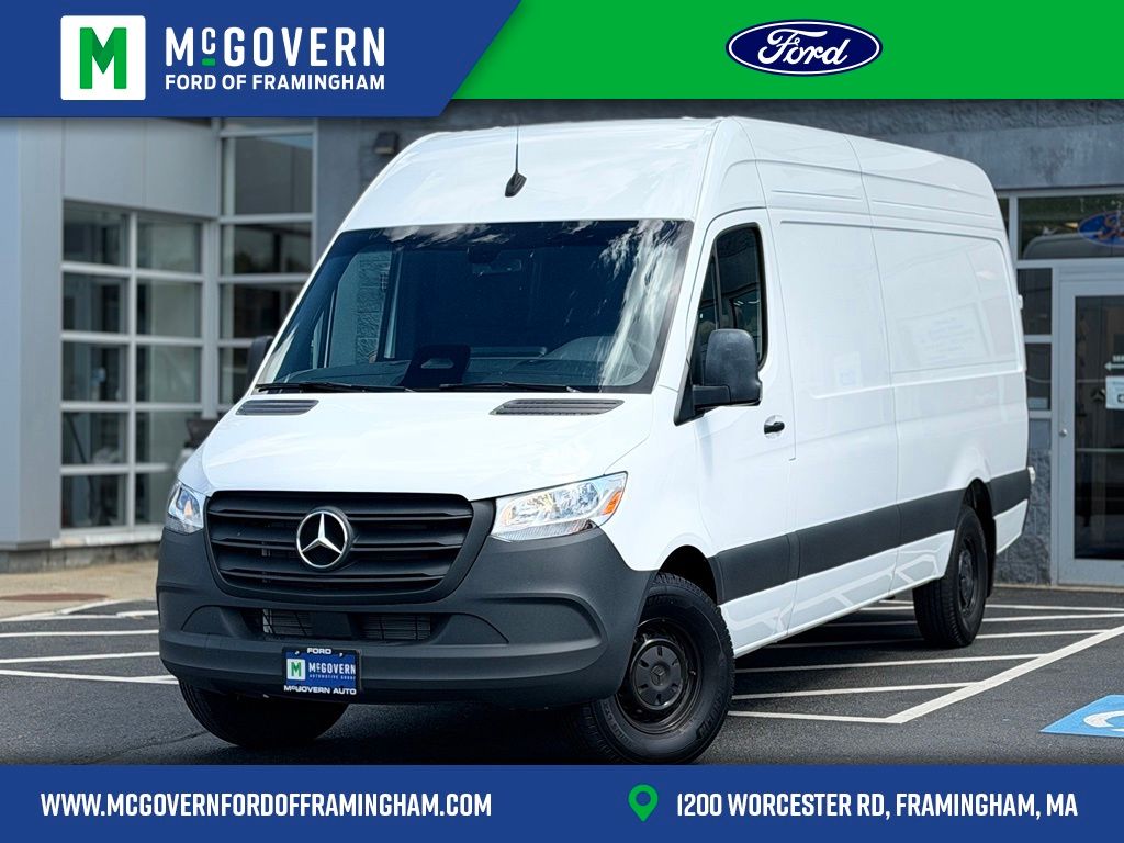 White 2025 Mercedes-Benz Sprinter Cargo Van Rear-Wheel Drive 9-Speed Automatic
