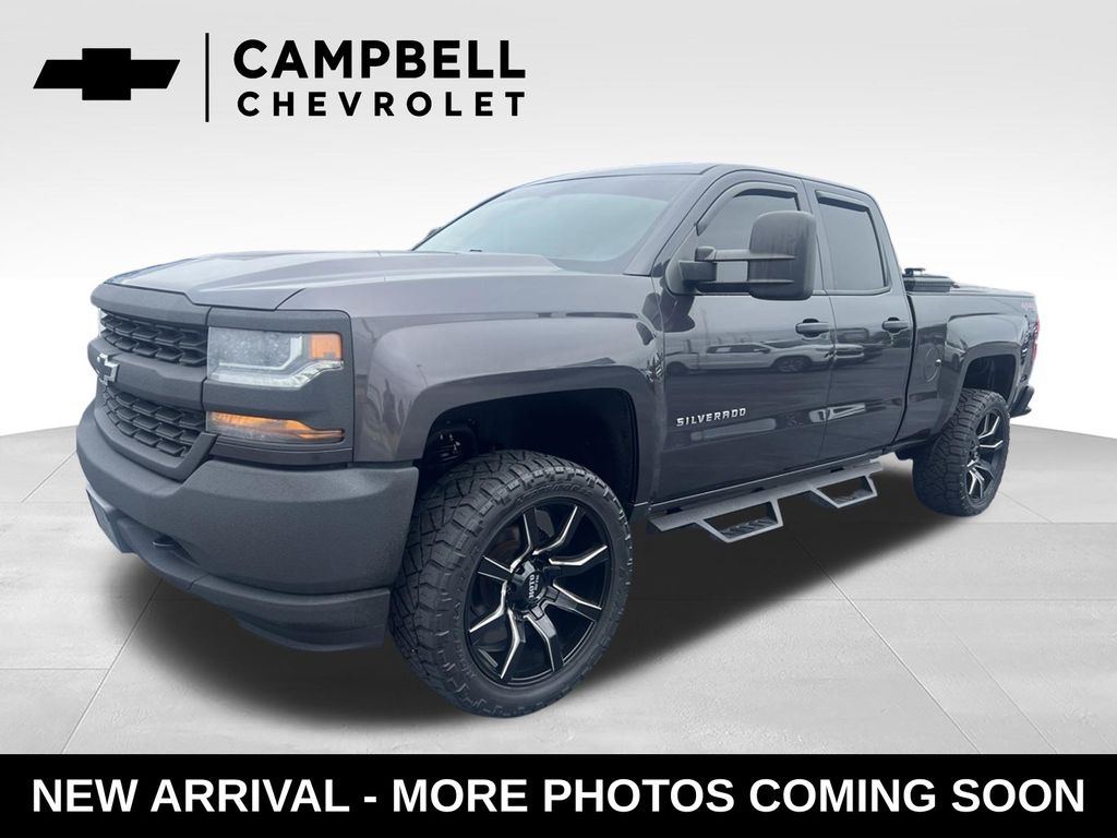Gray (Tungsten Metallic) 2016 Chevrolet Silverado 1500 Pickup Truck Four-Wheel Drive 6-Speed Automatic Overdrive