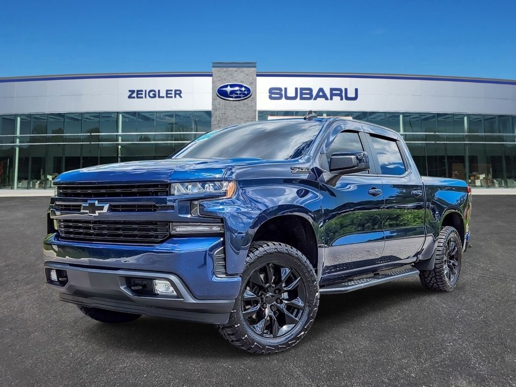 Northsky Blue Metallic 2022 Chevrolet Silverado 1500 Pickup Truck Four-Wheel Drive 8-Speed Automatic