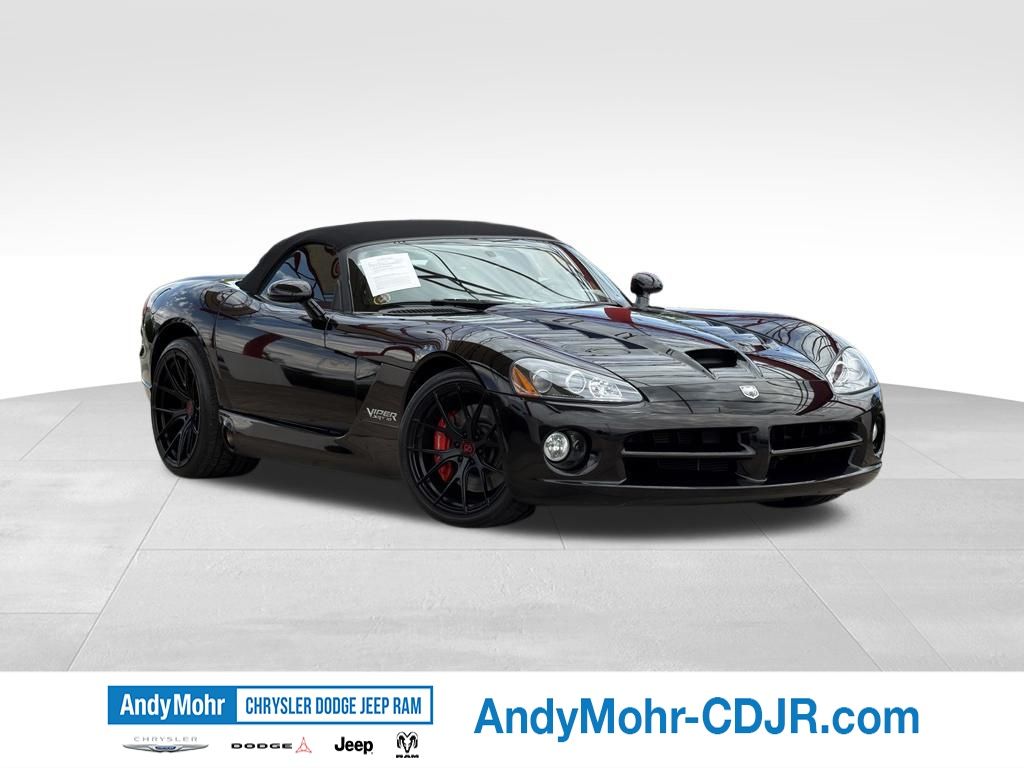 Viper Black 2008 Dodge Viper SRT10 Roadster RWD Convertible Rear-Wheel Drive 6-Speed Manual
