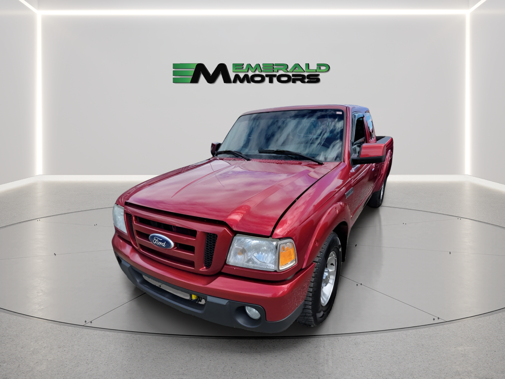 Red 2011 Ford Ranger Sport SuperCab 4-Door Pickup Truck 4X2 5-Speed Automatic Overdrive