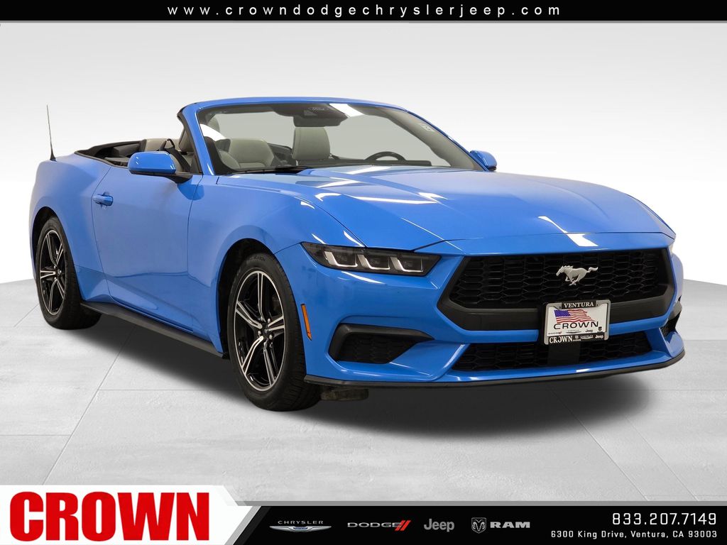 Grabber Blue Metallic 2024 Ford Mustang Convertible Rear-Wheel Drive Automatic