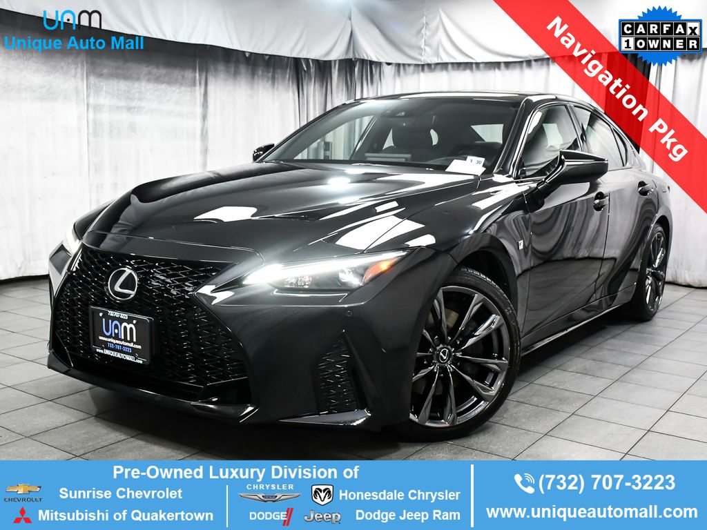 Black (Caviar) 2025 Lexus IS 350 F Sport 3 AWD Sedan 6-Speed Automatic