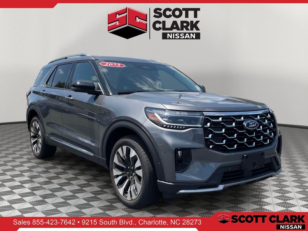 Carbonized Gray Metallic 2025 Ford Explorer SUV / Crossover All-Wheel Drive Automatic