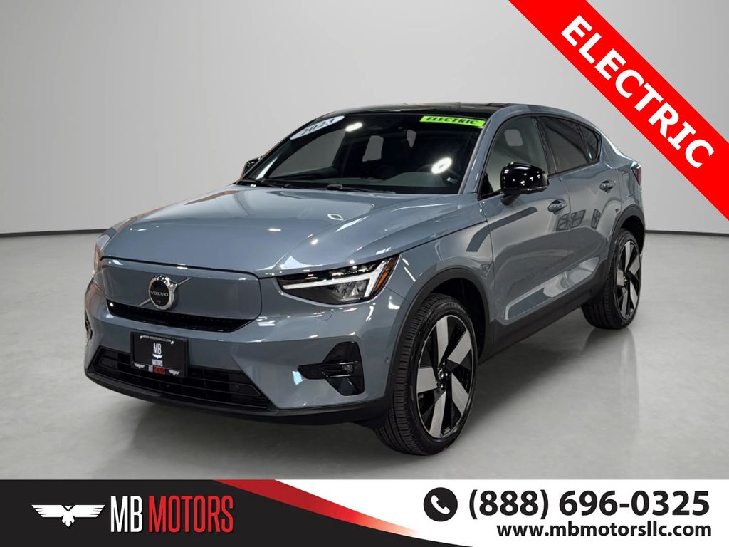 Thunder Gray Metallic 2023 Volvo C40 Recharge SUV / Crossover All-Wheel Drive 1-Speed Automatic