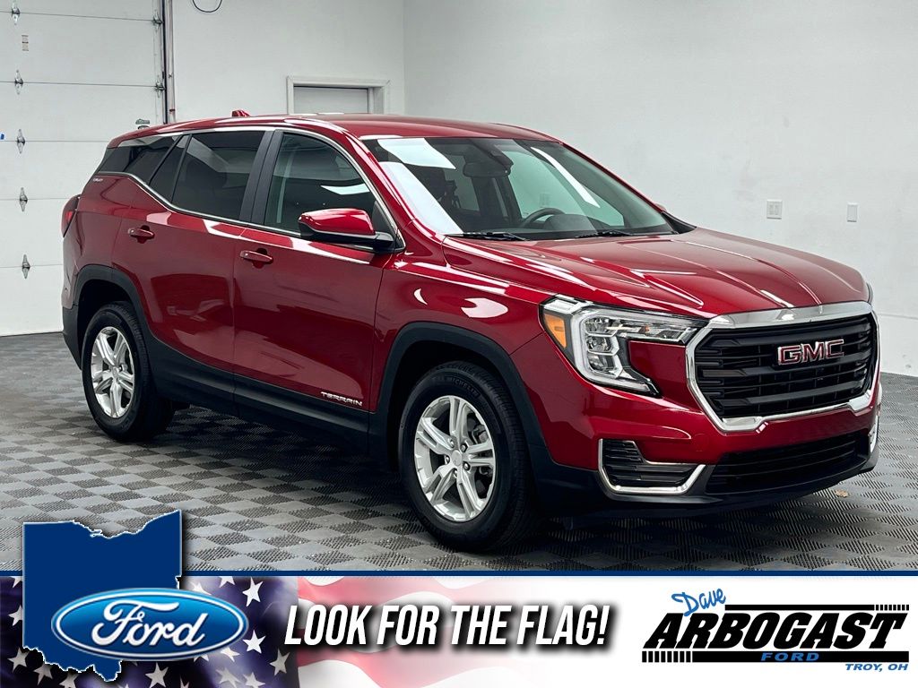 Volcanic Red Tintcoat 2023 GMC Terrain SUV / Crossover Front-Wheel Drive 9-Speed Automatic