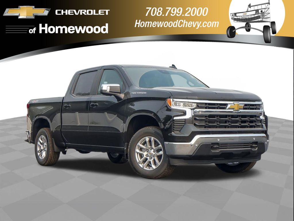 Black 2026 Chevrolet Silverado 1500 Pickup Truck Four-Wheel Drive Automatic