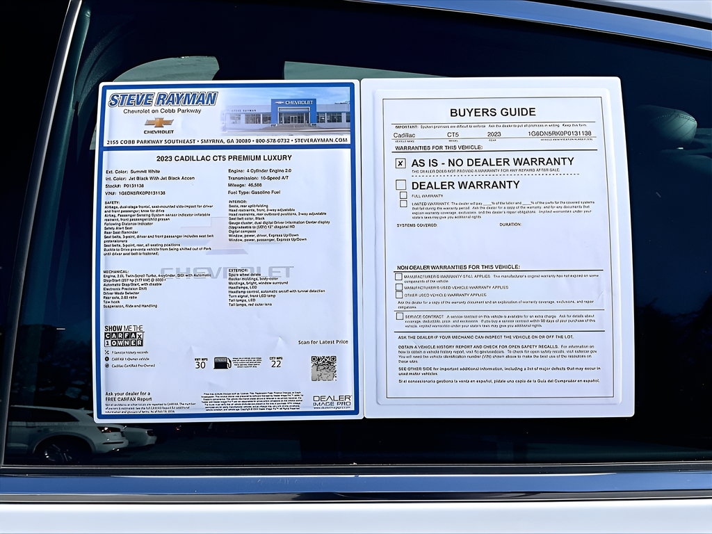 Used 2023 Cadillac CT5 Premium Luxury 4D Sedan