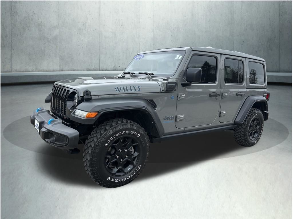 Sting-Gray Clearcoat 2023 Jeep Wrangler 4xe Willys 4WD SUV / Crossover Four-Wheel Drive 8-Speed Automatic