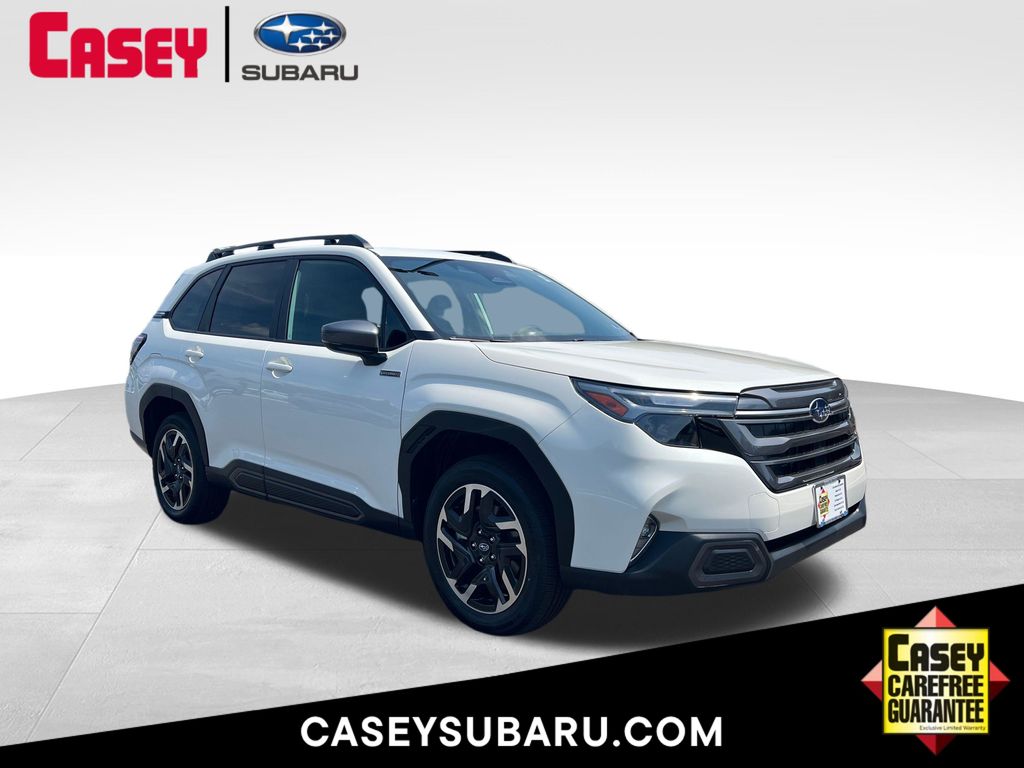 White Pearl 2026 Subaru Forester Hybrid SUV / Crossover All-Wheel Drive Continuously Variable Transmission
