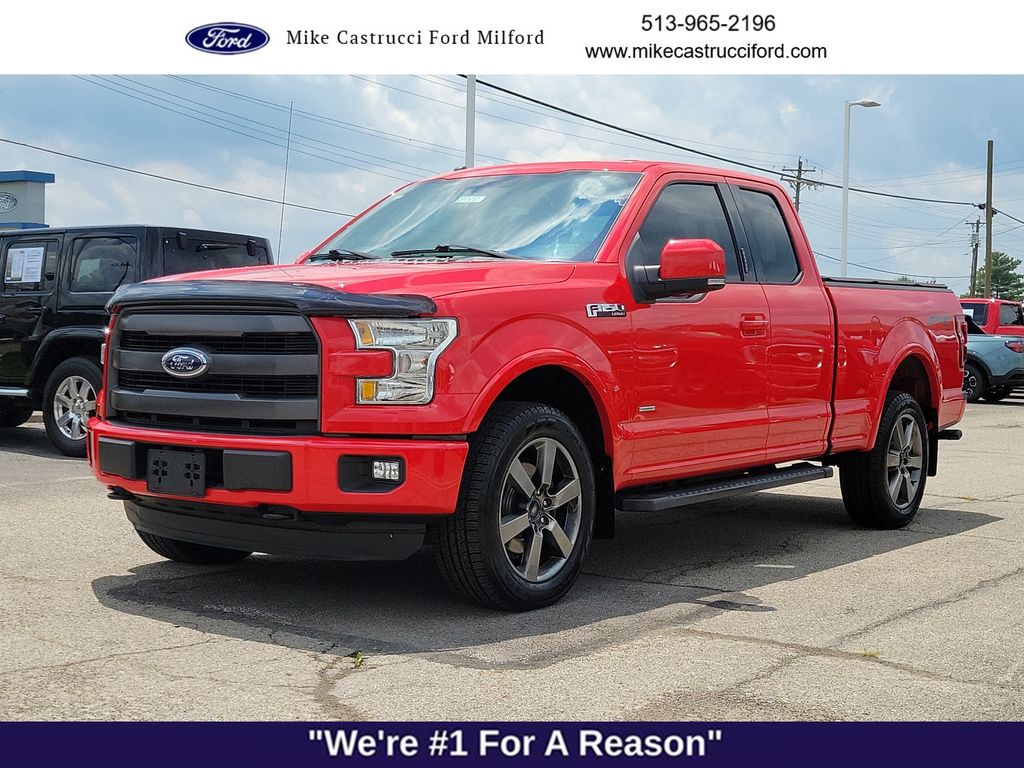 Race Red 2016 Ford F-150 Pickup Truck Four-Wheel Drive 6-Speed Automatic