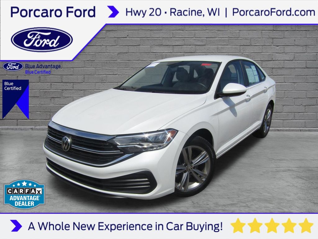 Oryx White Pearl 2022 Volkswagen Jetta Sedan Front-Wheel Drive 8-Speed Automatic