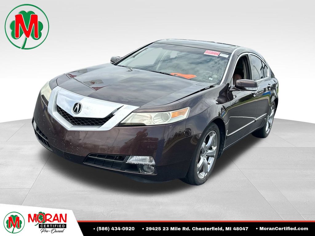 Red (Burgundy) 2010 Acura TL Sedan All-Wheel Drive 5-Speed Automatic