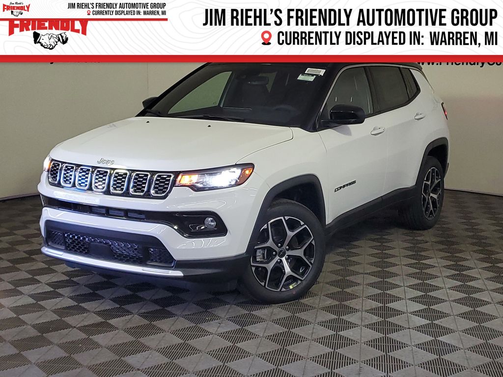 Bright White Clearcoat 2026 Jeep Compass Limited 4WD SUV / Crossover Four-Wheel Drive 8-Speed Automatic