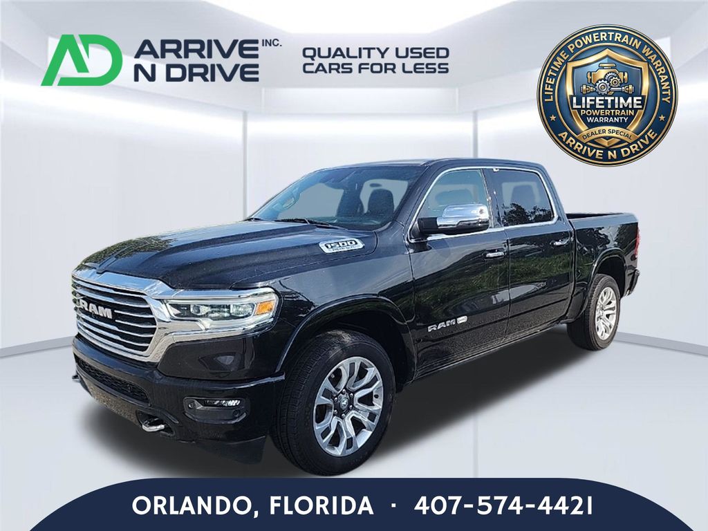 Black 2022 RAM 1500 Pickup Truck Four-Wheel Drive 8-Speed Automatic