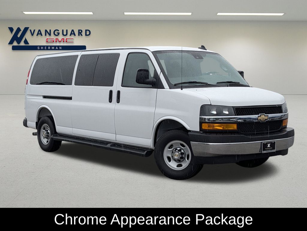 Summit White 2025 Chevrolet Express 3500 LT Extended RWD Van Rear-Wheel Drive 8-Speed Automatic Overdrive