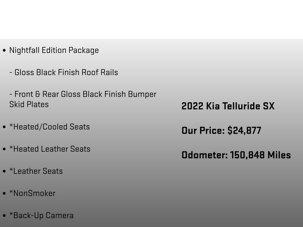 2022 Kia Telluride SX White at Phil Fitts Ford