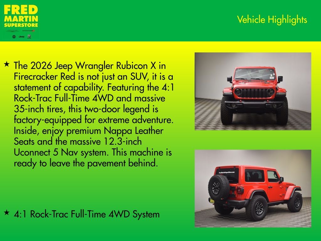 new 2026 Jeep Wrangler car, priced at $57,308
