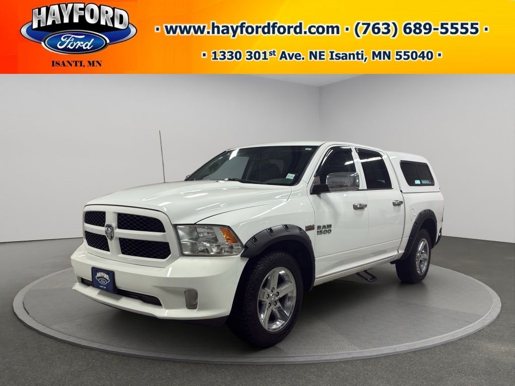Bright White Clearcoat 2014 RAM 1500 Express Crew Cab 4WD Pickup Truck Four-Wheel Drive 8-Speed Automatic