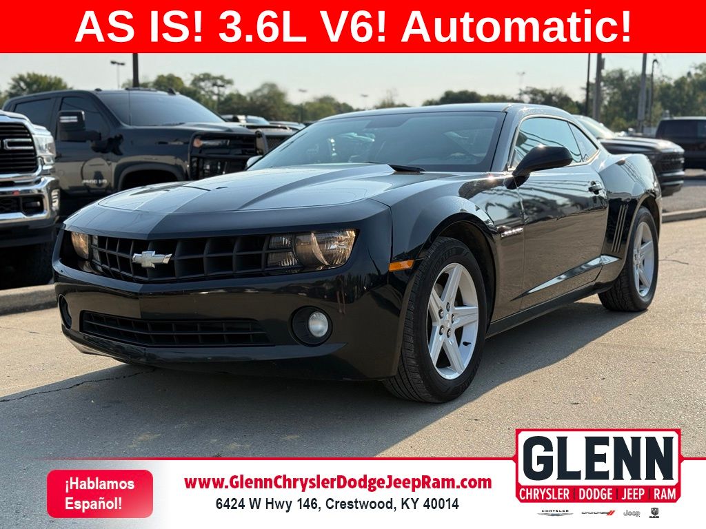 Black 2010 Chevrolet Camaro Coupe Rear-Wheel Drive 6-Speed Automatic