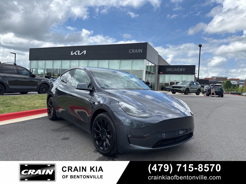 Gray 2023 Tesla Model Y Long Range AWD SUV / Crossover All-Wheel Drive 1-Speed Automatic