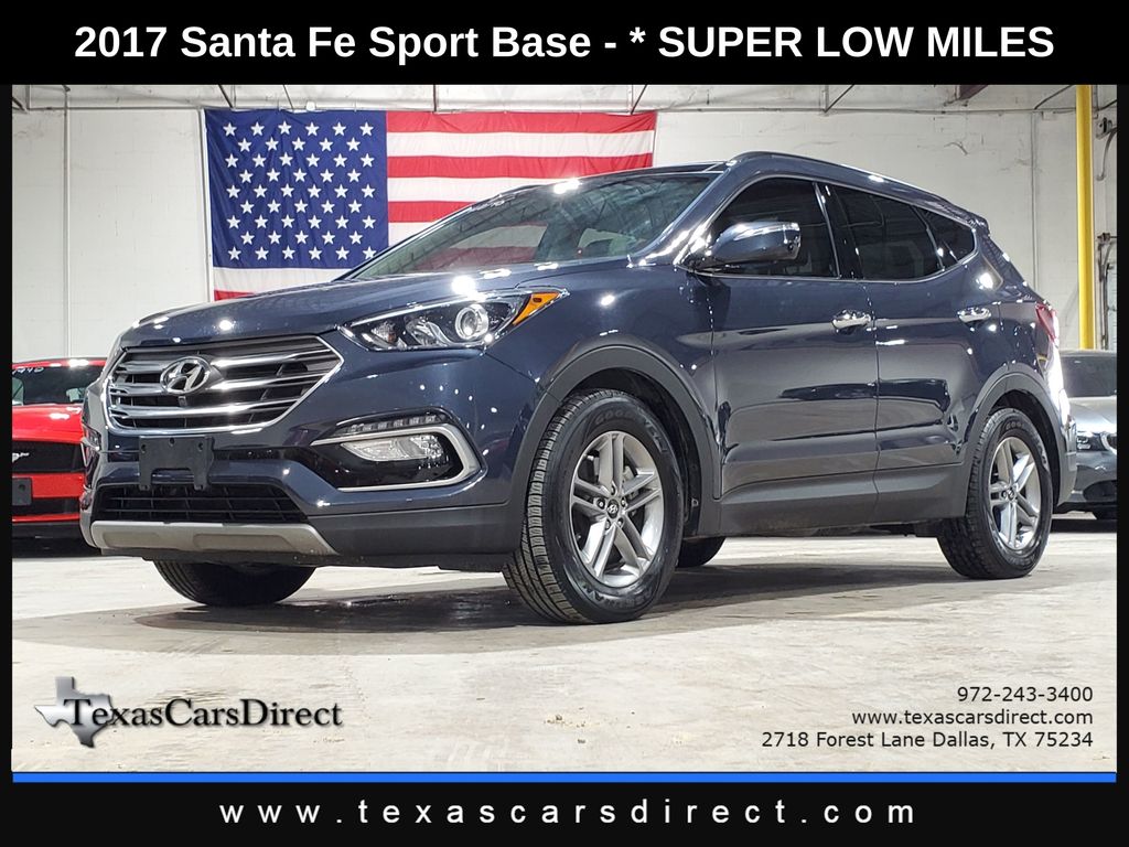 Marlin Blue 2017 Hyundai Santa Fe Sport 2.4L FWD SUV / Crossover Front-Wheel Drive 6-Speed Automatic