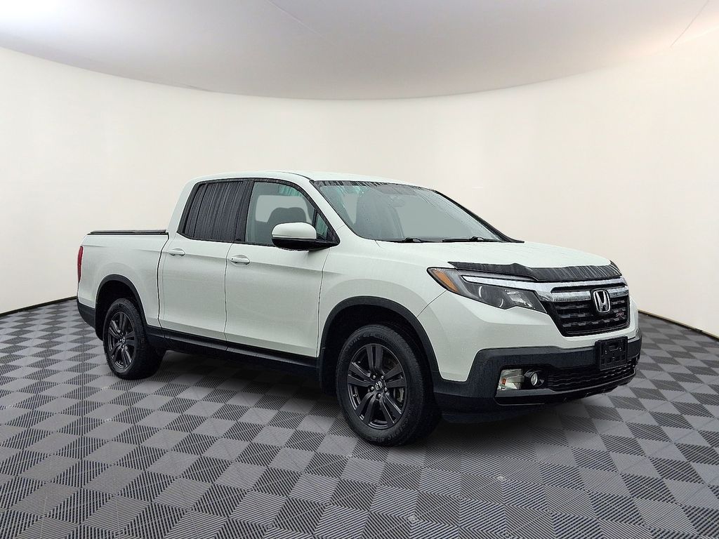Platinum White Pearl 2019 Honda Ridgeline Sport AWD Pickup Truck All-Wheel Drive 6-Speed Automatic