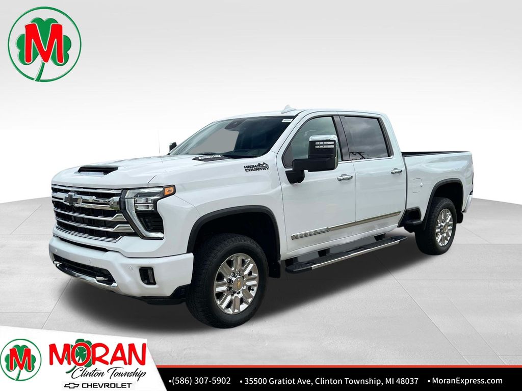 Summit White 2024 Chevrolet Silverado 2500HD High Country Crew Cab 4WD Pickup Truck Four-Wheel Drive Automatic