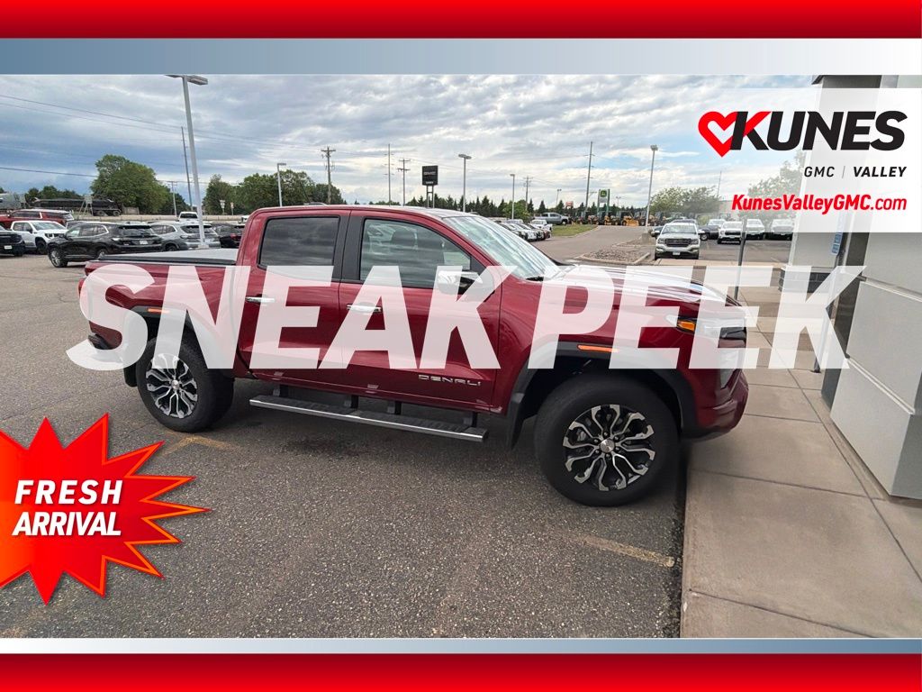 Volcanic Red Tintcoat 2025 GMC Canyon Pickup Truck Four-Wheel Drive 8-Speed Automatic