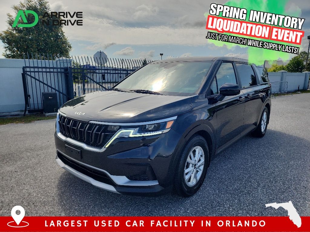 Black 2022 Kia Carnival LX FWD Minivan Front-Wheel Drive 8-Speed Automatic