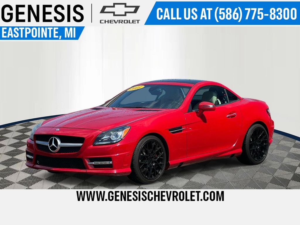 Red 2015 Mercedes-Benz SLK 250 Convertible Rear-Wheel Drive 6-Speed Manual