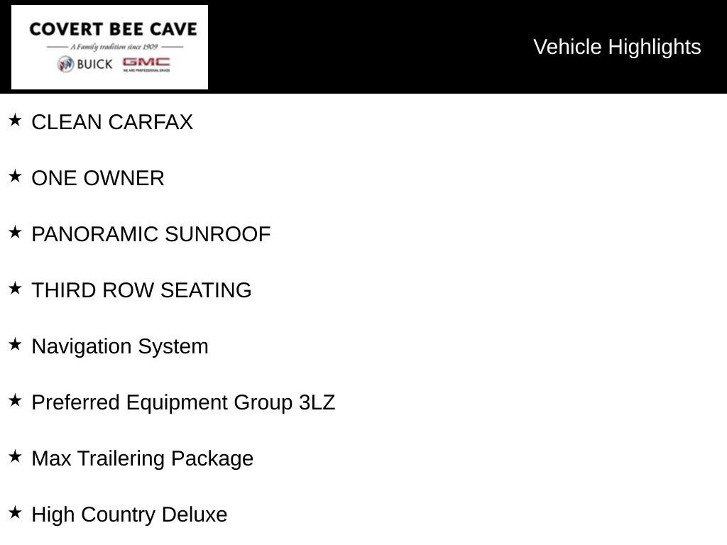 Used Car 2024 Chevrolet Tahoe  High Country For Sale Under $60,000 In Austin, Texas