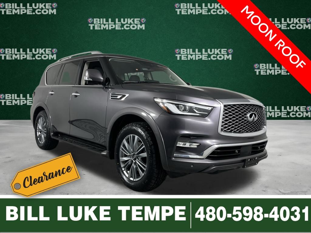 Anthracite Gray 2024 INFINITI QX80 Luxe RWD SUV / Crossover Rear-Wheel Drive 7-Speed Automatic