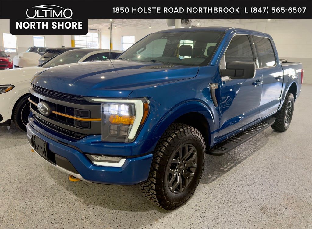 Atlas Blue Metallic 2022 Ford F-150 Tremor SuperCrew 4WD Pickup Truck Four-Wheel Drive Automatic