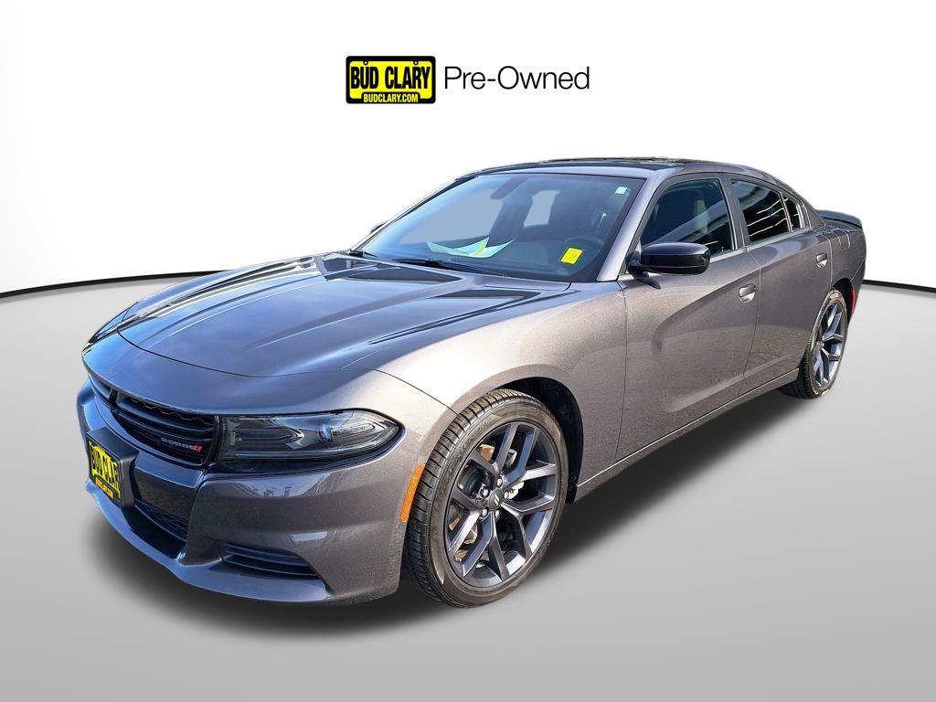 Gray (Granite Crystal Metallic Clearcoat) 2023 Dodge Charger SXT RWD Sedan Rear-Wheel Drive 8-Speed Automatic