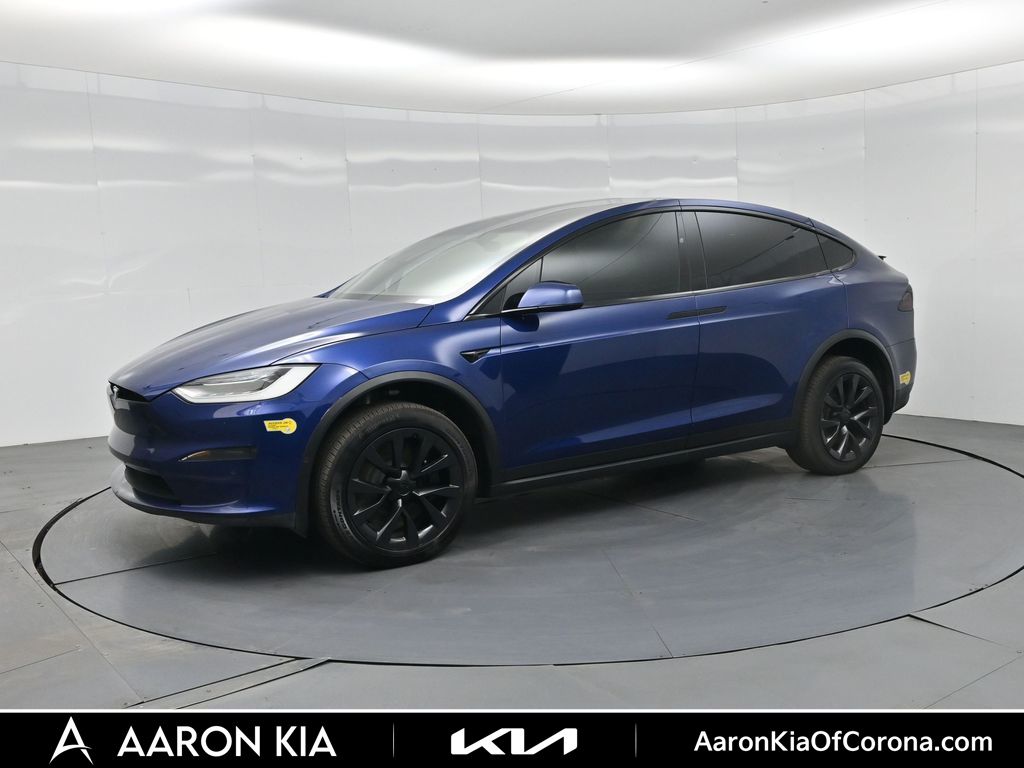 Blue 2022 Tesla Model X SUV / Crossover All-Wheel Drive 1-Speed Automatic