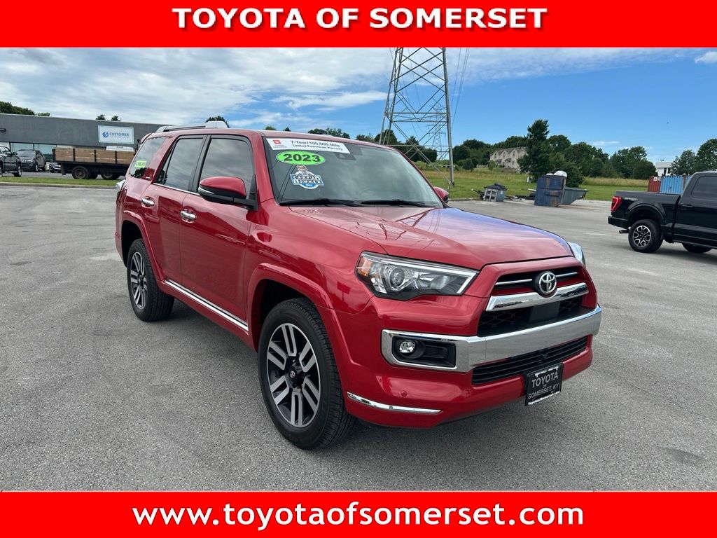 Barcelona Red Metallic 2023 Toyota 4Runner SUV / Crossover All-Wheel Drive 5-Speed Automatic