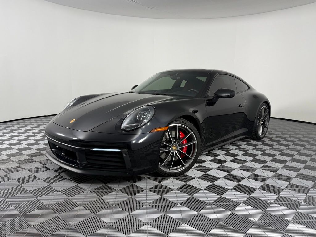 Jet Black Metallic 2023 Porsche 911 Coupe Rear-Wheel Drive 8-Speed Automatic