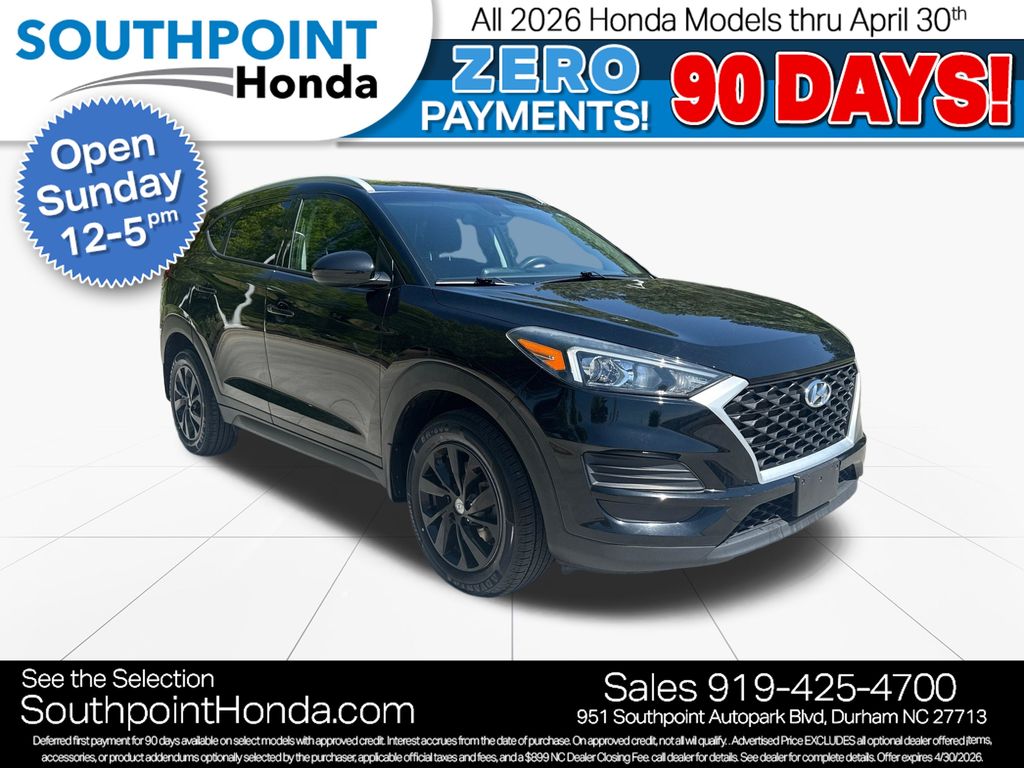 Black Noir Pearl 2020 Hyundai Tucson Value AWD SUV / Crossover All-Wheel Drive 6-Speed Automatic