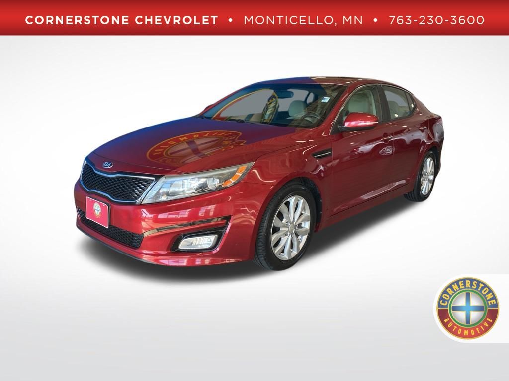 Remington Red Metallic 2015 Kia Optima Sedan Front-Wheel Drive 6-Speed Automatic