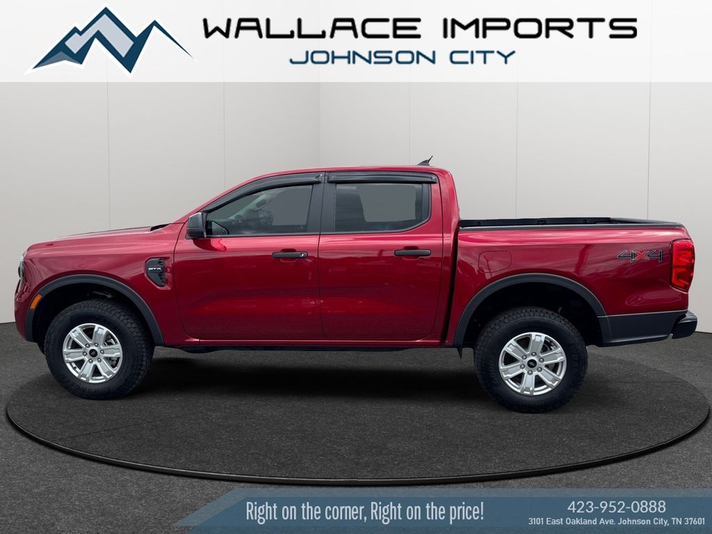 Ruby Red Metallic 2025 Ford Ranger XL SuperCrew 4WD Pickup Truck Four-Wheel Drive Automatic